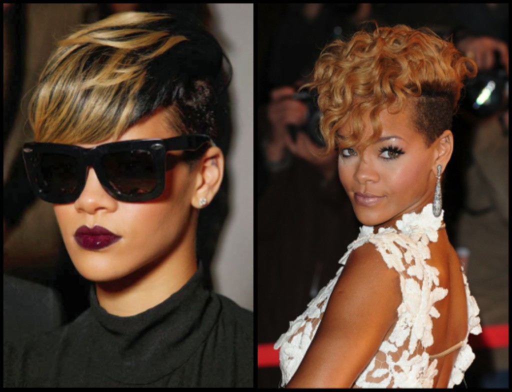 Rihanna taglio corto e rasato