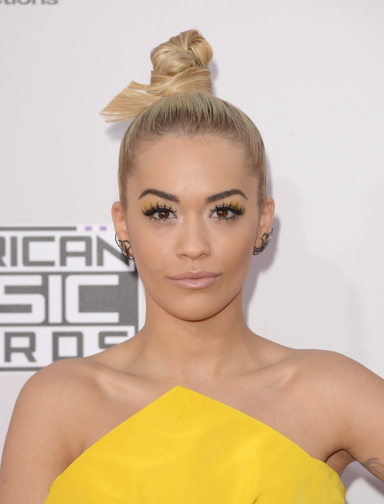 LOS ANGELES, CA - NOVEMBER 23: Singer Rita Ora attends the 2014 American Music Awards at Nokia Theatre L.A. Live on November 23, 2014 in Los Angeles, California. (Photo by Jason Merritt/Getty Images)